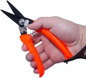 img 2 attached to 🐐 DEEALL 8 Inch Goat Hoof Trimmer Shears with Serrated Blades for Sheep, Alpaca, and Pig Hooves - Efficient Pruning Clippers