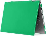 🔋 mcover protective case for lenovo thinkpad x1 yoga (3rd gen) laptop - 14-inch, green logo