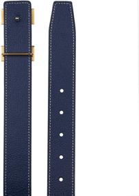 img 1 attached to 👖 H Full Grain Leather Belt, 32mm Width