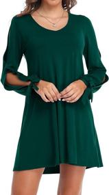 img 4 attached to GOORY Womens Shoulder Sleeve Dresses Women's Clothing