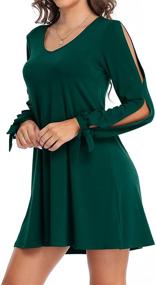 img 3 attached to GOORY Womens Shoulder Sleeve Dresses Women's Clothing