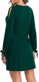 img 2 attached to GOORY Womens Shoulder Sleeve Dresses Women's Clothing