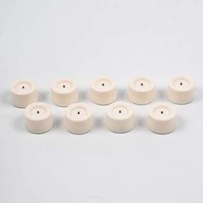 img 1 attached to 🕯️ Candle Impressions Flameless Tealight Candles Set of 9 Cream Unscented 3/4 inch height