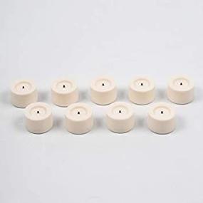 img 3 attached to 🕯️ Candle Impressions Flameless Tealight Candles Set of 9 Cream Unscented 3/4 inch height