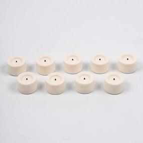 img 4 attached to 🕯️ Candle Impressions Flameless Tealight Candles Set of 9 Cream Unscented 3/4 inch height