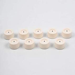 img 2 attached to 🕯️ Candle Impressions Flameless Tealight Candles Set of 9 Cream Unscented 3/4 inch height