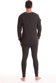 img 2 attached to 🧥 Men's Heavy Weight Long Johns Set - Double Layer Thermal Underwear for Optimal Warmth #followme