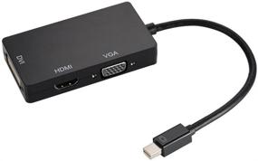 img 1 attached to 🔌 Microsoft Surface Pro 1 2 3 4 Mini DisplayPort DP to HDMI VGA DVI Converter