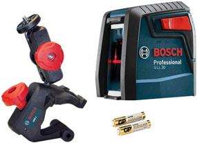 img 1 attached to BOSCH GLL30 30ft Cross-Line Laser Level with 360 Degree Flexible Mounting Device and Carrying Pouch - Self-Leveling for Optimal Precision
