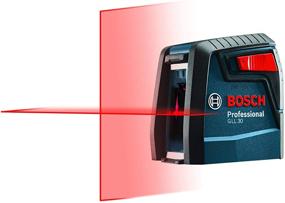 img 4 attached to BOSCH GLL30 30ft Cross-Line Laser Level with 360 Degree Flexible Mounting Device and Carrying Pouch - Self-Leveling for Optimal Precision