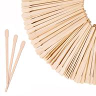 🪒 mibly wooden wax sticks - eyebrow, lip, nose small waxing applicator sticks for hair removal and silky skin - ideal for spa and home use (pack of 200) logo