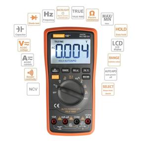 img 2 attached to TRMS 6000 Auto Ranging Digital Multimeter: Battery Powered, Alligator Clips, AC/DC Voltage, Amp/Ohm/Volt Multi Tester