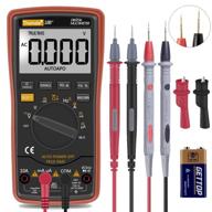 trms 6000 auto ranging digital multimeter: battery powered, alligator clips, ac/dc voltage, amp/ohm/volt multi tester логотип