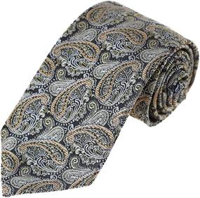 img 4 attached to EAGB0137 Black Patterned Microfiber Epoint Boys' Accessories : Neckties