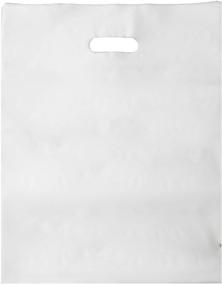 img 4 attached to 🛍️ Best Choice 100 Extra Durable 2.5mil 12x15 Clear Merchandise Bags with Die Cut Handle - Semi-Glossy Finish, Anti-Stretch - Ideal for Retail Store Plastic Bags, Party Favors, Handouts, and More