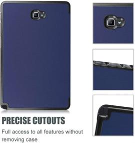 img 2 attached to 📱 Navy Blue ProCase Galaxy Tab A 10.1 with S Pen Case SM-P580 2016 - Slim Smart Cover Stand Folio Case for Galaxy Tab A 10.1 Inch Tablet S Pen P580 2016