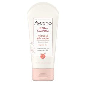 img 4 attached to Aveeno Ultra-Calming Gel Facial Cleanser with Feverfew & Oat, Hypoallergenic, Fragrance-Free, Non-Comedogenic, Unscented, 5oz (1 Pack)