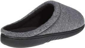 img 3 attached to Black Boys' Skysole Fleece Slippers with Resilient Outsoles