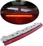 red led rear third brake light for mercedes-benz c-class w203 (2000-2007) p/n: 2038201456, 2038200156 logo