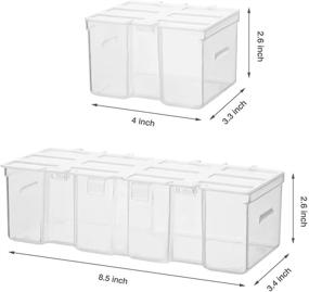 img 1 attached to 🧰 MIXPOWER 16 Detachable Sections 13.5-inch Toolbox: Removable Tool Box, Dual-sided Design, Top Choice for Organizing Screws, Nuts, Bolts, and Small Tools