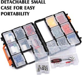 img 3 attached to 🧰 MIXPOWER 16 Detachable Sections 13.5-inch Toolbox: Removable Tool Box, Dual-sided Design, Top Choice for Organizing Screws, Nuts, Bolts, and Small Tools