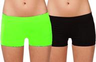 seamless boy shorts slipshort dance short for women, one size - perfect length логотип