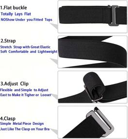 img 3 attached to Adjustable Elastic Invisible Buckless Stretch Women's Accessories
