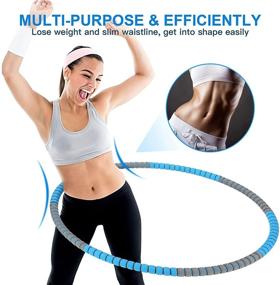 img 2 attached to 🏋️ Achieve Weight Loss & Fitness Goals with Uarzt Adjustable Weighted Exercise Hoop