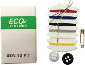 img 4 attached to 🧵 ECO Embroidery Compact Sewing Kit - Individually Wrapped Paper Box - 100 Boxes per Case