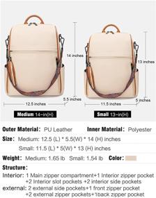 img 2 attached to FADEON Backpack Designer Shoulder Convertible Women's Handbags & Wallets for Fashion Backpacks