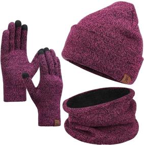 img 4 attached to Winter Beanie Screen Gloves Clothing Outdoor Recreation for Outdoor Clothing