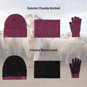 img 3 attached to Winter Beanie Screen Gloves Clothing Outdoor Recreation for Outdoor Clothing