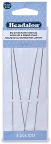 img 1 attached to Beadalon Big Eye Needles, 4.5-Inch, Set of 4 Pieces