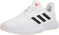 adidas womens gamecourt sneaker white logo