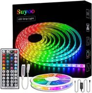 🔮 suyoo 16.4ft led strip light kit - 240led color changing rf remote controlled 5050 rgb rope lights with 44 key controller - includes 12v3a power supply логотип