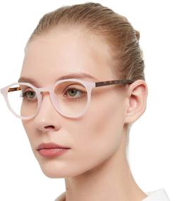 img 4 attached to Stylish Round Reading Glasses for Women - MARE AZZURO Readers in Various Strengths 1-3.5