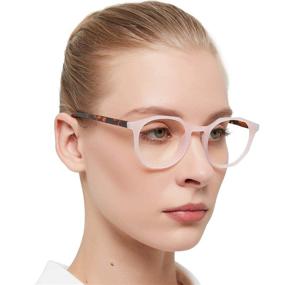 img 3 attached to Stylish Round Reading Glasses for Women - MARE AZZURO Readers in Various Strengths 1-3.5