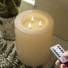 img 3 attached to Flameless Rainproof Waterproof Flickering CANDLES 3 C