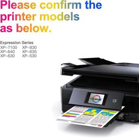 img 3 attached to 🖨️ Uniwork Восстановленный комплект картриджей для чернил для Epson 410XL T410XL - Совместим со следующими принтерами: XP-830, XP-640, XP-7100, XP-630, XP-530, XP-635 - Голубой, Пурпурный, Жёлтый, 3 штуки.