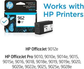 img 3 attached to 🖨️ HP 962 Original Black Ink Cartridge | Compatible with HP OfficeJet 9010 Series, HP OfficeJet Pro 9010, 9020 Series | Instant Ink Eligible | 3HZ99AN