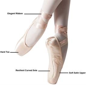 img 3 attached to 🩰 MSMAX Women's Pointe Shoes: Perfect Performa for Ballet Dance