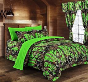 img 1 attached to 🛏️ The Green Biohazard Queen Size Bed Skirt by Woods - 1 pc