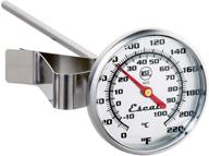 🌡️ nsf certified commercial instant read large dial thermometer w/clip, silver by escali ah3 logo