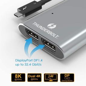 img 3 attached to 🔌 WAVLINK Thunderbolt 3 Dual Displayport Adapter: Achieve 8K & Dual 4K displays on MacBook Pro and Windows
