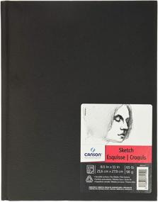 img 4 attached to 📔 Canson Artist Series Sketch Book Paper Pad - Ideal for Pencil and Charcoal Artwork, Acid Free, Hardbound - 65 Pound, 8.5 x 11 Inch, 108 Sheets