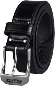 img 4 attached to 👔 Dickies Mens Leather Stitch Black Belt: Stylish Men's Accessories for a Polished Look