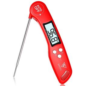 img 4 attached to 🌡️ DOQAUS Instant Read Digital Meat Thermometer for Cooking, Grill, BBQ, Turkey, Candy with Ambidextrous Display, Backlight, Foldable & Long Probe