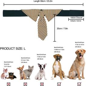 img 3 attached to ZTON Handcrafted Adjustable Formal Pet Bowtie Collar Neck Tie for Large Puppies and Cats, Perfect for Christmas