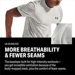 img 2 attached to Enhance Your Workout Experience with Under Armour Seamless Sleeve Workork Men's Clothing