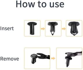 img 2 attached to 🔧 Комплект Kemimoto 100шт 8мм Пластиковых Заглушек-Зажимов для Автомобиля: Набор Запасных Деталей Первоклассного Качества для Can Am Pioneer с Расширительными Винтами и нейлоновыми Креплениями Бампера